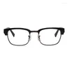 Solglasögonramar Eoome Design Eyewear Hand Made Desinger Unisex Högkvalitativ optisk fyrkantig metallacetatförsäljning