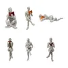 Dekorative Objekte Figuren Nordic Modern Reading Woman Statue Harz abstrakter Denker Desktop Skulpturen Hauszimmer Schlafzimmer Figur Ornamente 230823