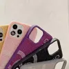 Étuis de téléphone à paillettes de luxe pour iPhone 14 Pro Max 13 12 11 Promax Classic Brand Letter Design Strass Phone Case Phones Cover