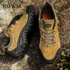Safety Shoes Leather Hiking shoes Men Waterproof Hunting Boots Tactical Ankle Trekking Outdoor Sneakers Male Casual Tennis 230822