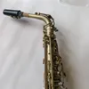 Alto saxofoonreferentie YAS-380 ANTIQUE KOPER PLATED E-Flat Professional Musical Instrument met mondstuk Reed Neck Free Ship