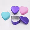 Gift Wrap Tin Box Large Heart 12.5x11.5x4.5cm Metal Packaging Candy Mooncake Happy