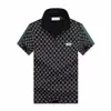 Дизайнерские рубашки Polo Men Luxury Polos повседневная мужская футболка Snake Bee Print Print Emelcodery Fashion High Street Man Tee Aqa