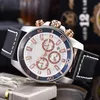 42 mm da uomo orologio da uomo in pelle moda manicata casual quarzo sport orologio tutte le funzioni designer di lavoro AM111 Watch319t