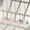 Garden Decorations Crystal Sun Catcher Prism Moon Rainbow Faceted Pendant Home Wedding Party Decoration Car Balcony Charm Ornament 230822