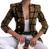 Abiti da donna Fashion Flower Stampa Bomber a maniche lunghe Bulsanti per cappotto vintage Tops Elegant Slim Basic Ladies Jackets 4 Color