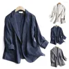 Women's Suits Chic Women Jacket Office Suit Coat Soft Fabric Pockets Formal Lady Blazer Anti-pilling