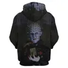 Women's Hoodies Sweatshirts Horror Movie Hellraiser Graphic Hoodie Men Clothing 3D Tryckt i Harajuku Fashion Y2K Pullovers Hooded Hoody 230822