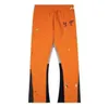 Mens Jeans Pants Galleries Sweat Depts Pants Speckled Letter Print Herrkvinnor Par Lossa mångsidiga Casual Pants Straight Graffiti Pants Orange Grey Red F1