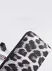 Wallets Fashion PU Wallet Zwart -witte luipaard Print Coin Purse Klassiek Large capaciteit Zipper koppeling Document Bag Dames Billfold