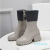 Luxurys tasarımcıları kadınlar betty yağmur botları İngiltere tarzı su geçirmez su geçirmez kauçuk su yağmurları ayakkabı ayak bileği boot boot boyutu