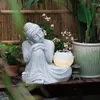 Garden Decorations Artificial Stone Sakyamuni Buddha Dekoration Staty Outdoor Lawn Floor Courtyard Buddhism Decor Crafts