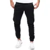 Pantalons pour hommes Pantalons de survêtement cargo multi-poches très extensibles pour hommes Couleur unie Travail décontracté Pantalons de jogging en plein air 230822