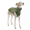Köpek giysileri düz renk balıkçı yaka ceket küçük tazı evcil hayvan ceket köpekler için