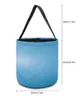 Bolsas de armazenamento Cartoon Football Goal Blue Gradient Decor Home Toys Basket Candy Bag Presens para crianças