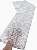 KY-6057 Couture Artisanat Perlé Broderie Dentelle Tissu avec Paillettes 2023 Tulle De Haute Qualité Dernière 5 Mètres De Mariage Pour Les Femmes Robes Formelles Nigérian en vente