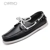 Dress Shoes Genuine Leather Men Boat Shoes Luxury brand Design Hand Sewing Slip-On Mens Loafers Casual Driving Moccasins Business Men Shoes 230822