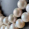 Pendant Necklaces Natural Freshwater White Pearl Necklace 11-12MM Large Beads Women Simple And Versatile For Ladies' Party Garment