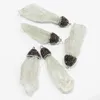 Hänge halsband 6st/parti 2023 naturlig sten rå malm halsband hängen grov citrin kristall rock mineral diy mode gåva örhängen smycken
