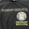 Sweats à capuche masculine Sweats Sweats Sunday Service Tour Crew Neck Jésus est King Sweatshirts Men Women Detroit City Badge Hoodie 2022 Ye Sweatshirts J230823