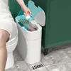 Smart Induction Trash Can Automatic Dustbin Bucket Dravage Badkamer voor keuken Elektrisch type Touch Touch Bin Paper Basket 220408246RR