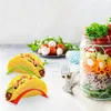 Tortilla Roll Stand Colorful Taco Shell Plastic Holder Sandwich Bread Display Stand Plate Food Holder Kitchen Supplies LX6056