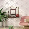 Tapety słodkie piękne kwiaty tapeta 3D wytłoczona bez tkanej sypialni dekoracje papierowe klejek mural Papier kontaktowy QZ087