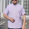 Men's Casual Shirts Striped For Men 9XL Plus Size Oversized Loose Shirt Male Business Big Short Sleeve Summer Tops 68-175KG