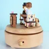 Decorative Figurines Couple Handmade Musical Box Wooden Crafts Music Retro Home Decoration Craft Girlfriend Birthday Gift Valentine's Day