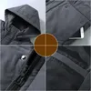Coletes masculinos de tamanho grande parkas de parkas 2023 marca de inverno casaco de inverno estilo coreano colete com capuz quente com bolsos grandes