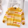Pullover Boys Sweater Children Knitted Pullover Clothes Autumn Boy Baby Child Cotton Striped Infant Baby Sweaters Toddler 27y 230822