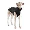 Vêtements pour chiens Vêtements de couleur unie Col roulé Veste décontractée Petit manteau pour animaux de compagnie Greyhound pour chiens