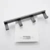 Bath Accessory Set Small Accessories Stainless Steel 2/4 Hooks Paper Rack Towel Bar Brushed Holder Metal Grey Bathroom