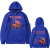 Sweats à capuche pour hommes Sweatshirts Cults TV Girl One Night Only Sweat à capuche imprimé double face Unisexe Vintage Sweat-shirt Hommes Femmes Casual Sweat à capuche surdimensionné J230823