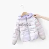 Manteau en duvet automne et hiver pour enfants, veste en duvet et ouate pour filles, manteau coloré, J230823