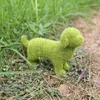 Decorazioni da giardino che affollano decorazioni cuccioli statuette di cani carini decorazioni di simulazione dell'erba verde figurine per animali muschiosi 230822