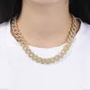 Designer Cuban Chain Fashion Hip Hop Style Men's and Women's 13 Full Diamonds Double Row Diamonds Halsband Trendiga tillbehör