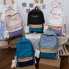 School Bags Customized Backpack Personalized Name Cartoon Student Large Capacity Travel Bag Contrast Color Fashion 230823