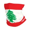 Bandanas libano bandiera libanese beirut collo gheater uomini donne anorbelle inverno bandana sciarpa per sci