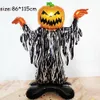 Other Event Party Supplies Huge Standing Halloween Pumpkin Ghost Balloons Witch Bat Spider Foil Ballon Inflatable Kids Toys Globos Halloween Party Supplies 230822