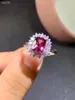 Clusterringen kjjeaxcmy fijne sieraden 925 sterling zilver ingelegde natuurlijke granaatring delicate vrouwelijke mode -ondersteuning testen