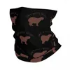 Foulards drôles animaux Capybara Bandana cou couverture imprimé cagoules masque écharpe chaud chapeaux pêche pour hommes femmes adultes respirant