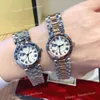 Relojes de mujer de moda Movimiento de cuarzo Reloj de vestir de oro plateado Caja de acero inoxidable para mujer Reloj de pulsera analógico informal con cierre original Montre De Luxe