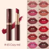 Lipstick Charmacy Langdurige waterdichte matte naakt lippenstift luxe Koreaans fluweel gemakkelijk te dragen lipstick voor vrouwen make -up cosmetica 230823