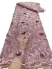 Cekiny Tiul koronkowy materiał afrykańskie nigeryjskie sukienki ślubne dla kobiet Textile Net Ubrania obiadowy kostium szycia rzemieślnicze Kobieta Suknia Premium QuestaTerpality 2023 YQ-3062