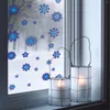 Window Stickers Kizcozy Creative Blue Snowflakes Christmas Film Decorative Double Side Thickened Static Cling Reusable