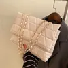 ショッピングバッグ格子縞の革の女性ショルダーバッグチェーンストラップファッションデザイナーハンドバッグのための女性メッセンジャーのためのクロスボディ