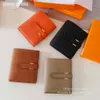 Effini Mens Luxury Designer Wallet Man Women Fashion Short Purches Soft Real Cow本物の革のクレジットカードホルダー