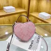 ggbags Quality Desinger Heart Shaped Bag Mini Cute Shoulder Bag Women Handbag Vintage Cloudy Tote Leather Fashion Pink Crossbody Bag 103