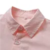 Zestawy odzieży Dzieci Solidne stroje dla chłopców Pink Lapel Single Beded Shirt z szarymi spodniami Kids Spring Autumn Birthday Wear